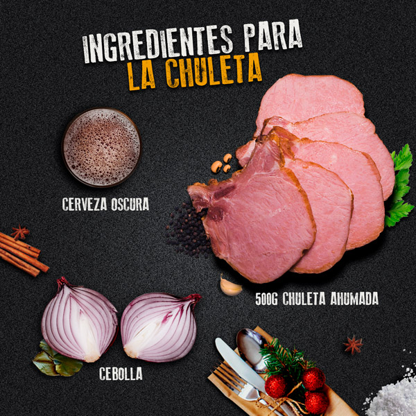 Chuleta ahumada Salmi Gourmet con glaseado de cerveza y mostaza – Salmi del  Sureste