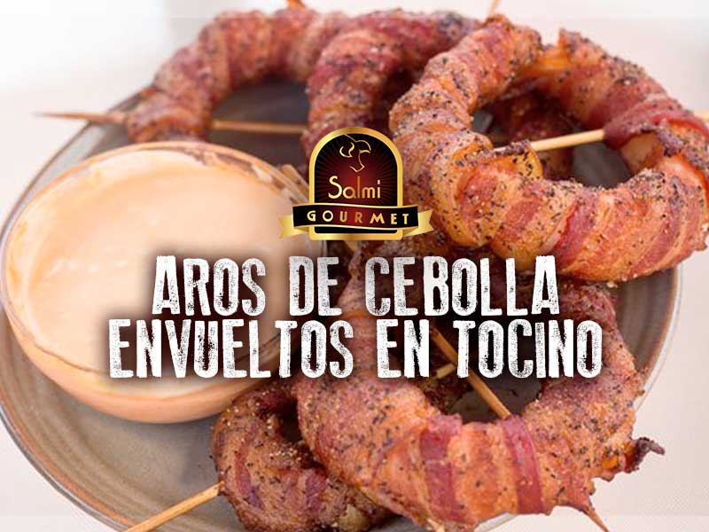 Aros de Cebolla Envueltos en Tocino